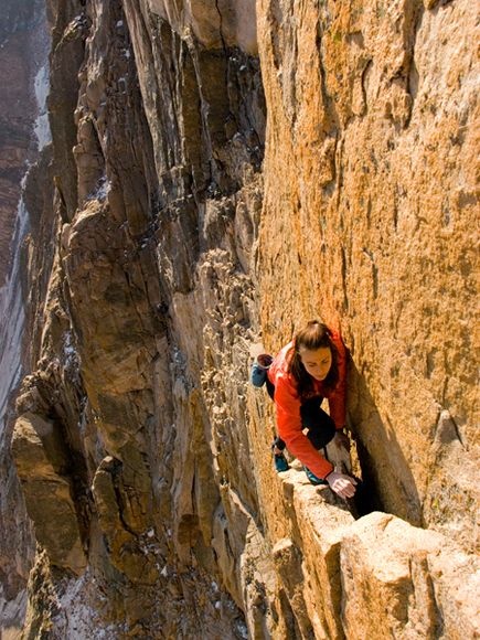 Photo:  Climbing the Diamond, Longs Peak, Colorado